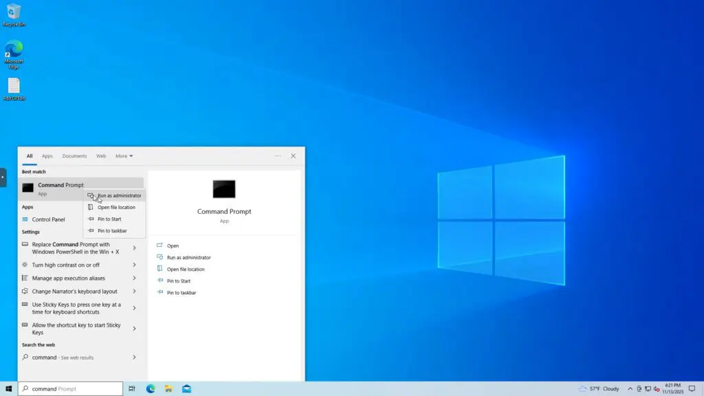 Open Elevated Command Prompt in Windows - SysDrive Open Elevated Command Prompt in Windows