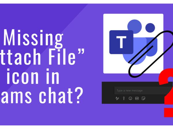 Missing Attach File and Other Icons in Teams Chat?